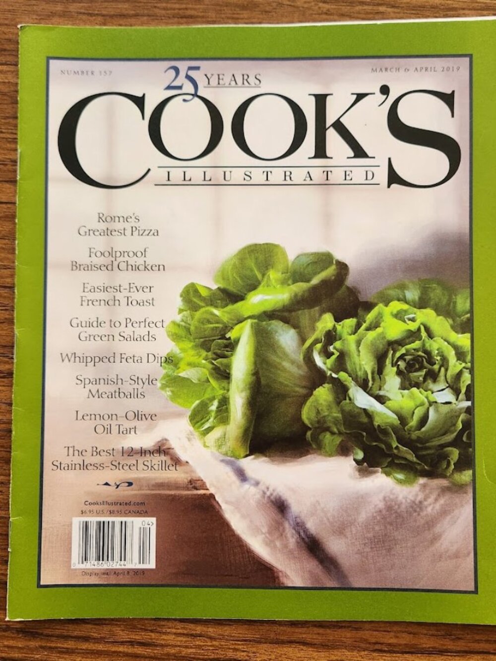 Cook's Illustrated Magazine March & April 2019 Issue #157 Cooking Recipe Book Re